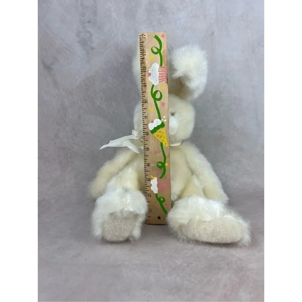 Vintage Sugar Puff Russ Berrie White Rabbit Soft Toy Plush 14”